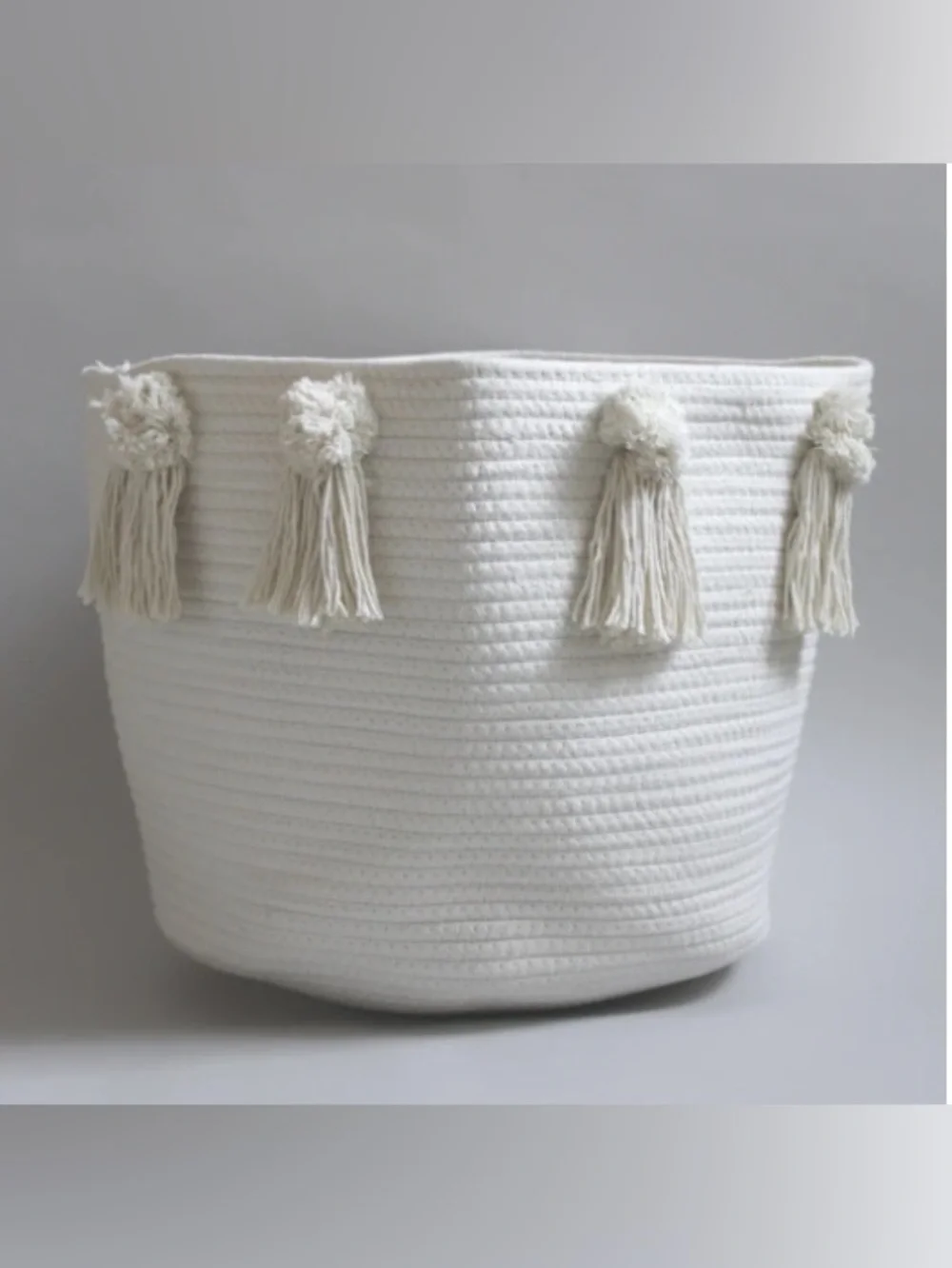Pom and Tassel Basket - Medium